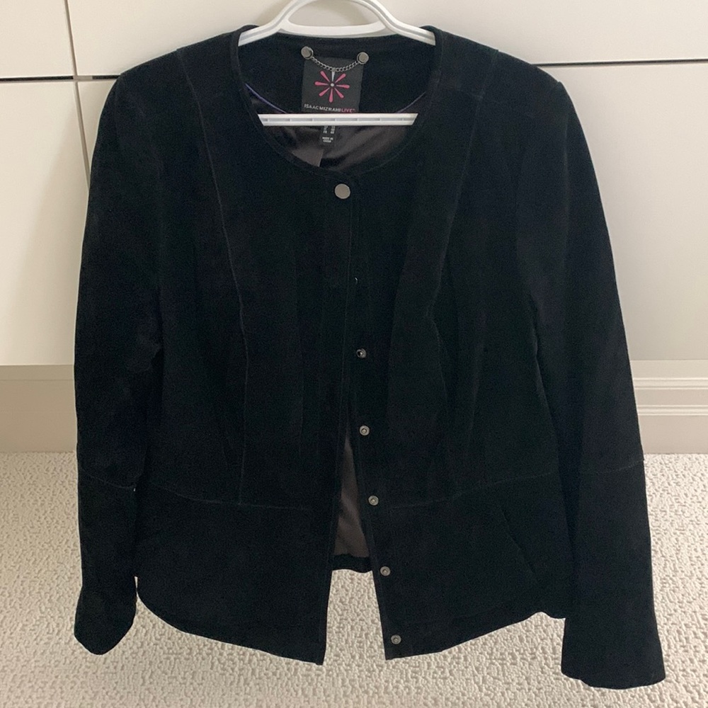 Suede leather jacket